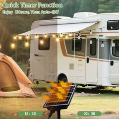 100 FT Solar String Lights Waterproof with Remote & USB Port