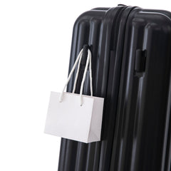 ABS Spinner Wheel Luggage Carry On Suitcase with Cup Holder and USB Port