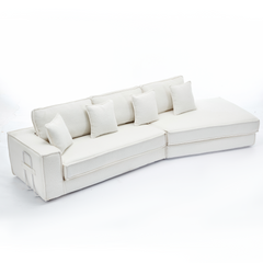 Folding Convertible Out Sleeper Sofa Bed 2-in-1 Combination Sofa Beige