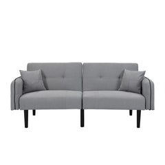 Modern Folding Ottoman Sofa Bed With Stereo System - Gray