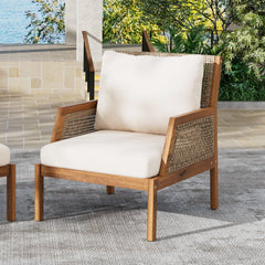 Acacia Wood Patio Furniture Club Chair