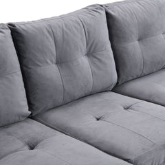 Modern Sectional Sofa Set with L Shape Chaise Lounge