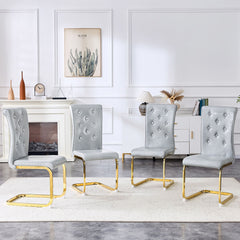 Elegant Design Alligator Skin Upholstered Dining Chairs