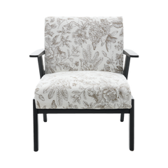 Mid-Century Modern Lounge Armchair - Seat Cushion (Beige + Grey)