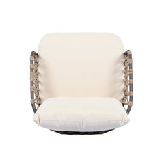 4-Piece Outdoor Patio Furniture Set with Metal Frame and Woven Rope