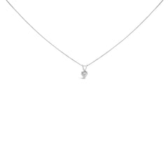 14K White Gold 1/5 Cttw 3-Prong Set Heart Shaped Solitaire Lab Grown Diamond 18" Pendant Necklace (F-G Color, VS2-SI1 Clarity)