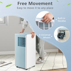 3-in-1 10000 BTU Air Conditioner with Humidifier and Smart Sleep Mode