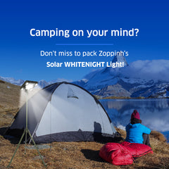 TRU De-LIGHT WHITENIGHT Multipurpose Solar / AC / DC - Garden, Camping Main Light + 3 Independent Detachable Multi Mode Side Lights / Tripod + Carrying Bag