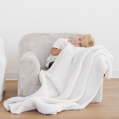 WAFFLE KNIT TODDLER BLANKETS