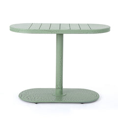 Santa Monica Bistro Set Modern Outdoor Dining Green Iron 3-Piece