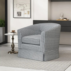 Zeniqua Upholstered Swivel Chair With Loose Cover