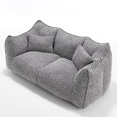 Comfortable Dual Beanbag Chair With High Resilience Foam Core For 2 People