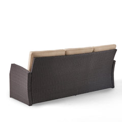 The All-Weather Steel-Framed Three-Seater Patio Sofa