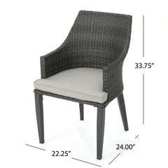 Hillhurst Outdoor Chair Set of 2 with Weather Resistant Cushions