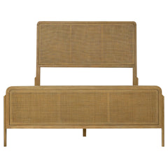 Stevie Sand Wash Natural Cane 4-Piece Eastern King Bedroom Set