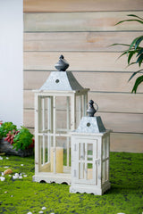 Wooden Candle Lantern Decorative Hurricane Lantern Holder