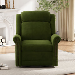 360 Degrees Swivel Recliner Manual Rocking With Adjustable Backrest