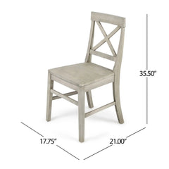 Plethora Dining Chair With X-Shaped Back (Set of 2)