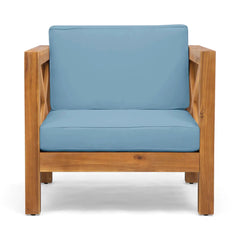Brava Mid-Century Modern Club Chair With Water Resistant Cushions