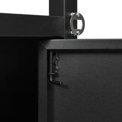 K&K 54.5' Outdoor Kitchen Island with Stainless Steel Tabletop and Storage