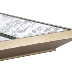 Antique Rectangle Mirror with Floral Accents