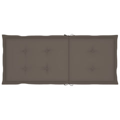 vidaXL Outdoor Recliner Chairs Patio Chair with Cushions Solid Wood Acacia