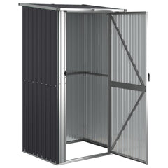 vidaXL Garden Shed Anthracite 46.7"x38.2"x82.5" Galvanized Steel