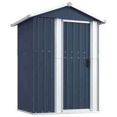 NNEVL Garden Shed Anthracite 126x97.5x177 cm Galvanised Steel