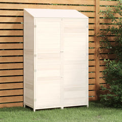 vidaXL Outdoor Storage Shed Garden Shed Wooden Storage Shed Solid Fir Wood