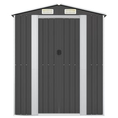 NNEVL Garden Shed Anthracite 192x108x223 cm Galvanised Steel