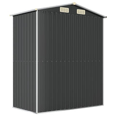 NNEVL Garden Shed Anthracite 192x108x223 cm Galvanised Steel