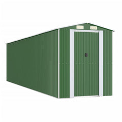 NNEVL Garden Shed Green 192x772x223 cm Galvanised Steel