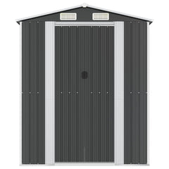 NNEVL Garden Shed Anthracite 192x938x223 cm Galvanised Steel