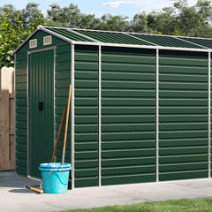 NNEVL Garden Shed Green 191x895x198 cm Galvanised Steel