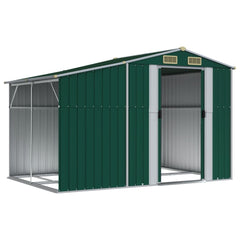 NNEVL Garden Shed Green 277x192.5x179 cm Galvanised Steel