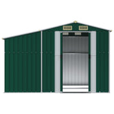 NNEVL Garden Shed Green 277x192.5x179 cm Galvanised Steel