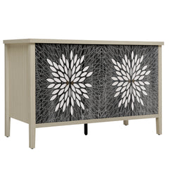 Sideboard Buffet Cabinet with 4 Doors and Adjustable Shelves