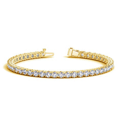 Lab Grown Round Diamond Tennis Bracelet in 14k Yellow Gold (8 cctw F/G VS2/SI1)