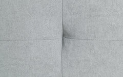 Quenti Gray Melange Velvet Sofa Bed with Pillow