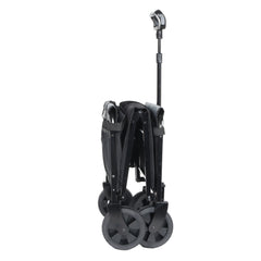 All-in-One Convertible Folding 4-Wheel Trolley with Bench Seat and Dog Leash