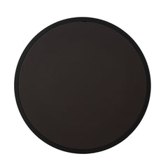 Modern Faux Leather Nesting Round Coffee Table Set - Dark Brown