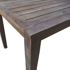 7 Pieces Acacia Wood Outdoor Dining Set with Cushions
