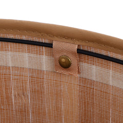 Corner Bamboo Hamper Laundry Basket-Natural