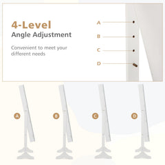 Standing Jewelry Cabinet with Full Length Mirror