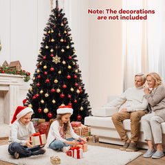 6/7/8 Feet Artificial Christmas Tree with 6 Lighting Modes and Spooky Sounds-8 ft