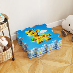 8-Piece Educational Animal Interlocking Baby Play Mat