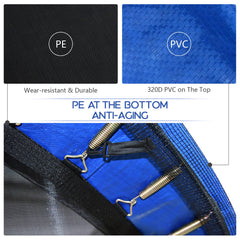 8 feet Safety Jumping Round Trampoline with Spring Safety Pad