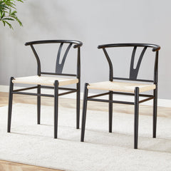 Wesborn Chair - Y-Shaped Medieval Style Armchair for Dining Table, Set of 4