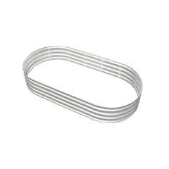 Heavy Duty Galvanized Raised Garden Bed Kit 6x3x1ft Silver