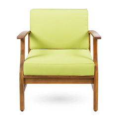 Perla Contemporary Club Chair with Water-Resistant Cushion